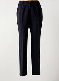 Pantalon droit tissage crêpe taille haute noir GUY DUBOUIS femme