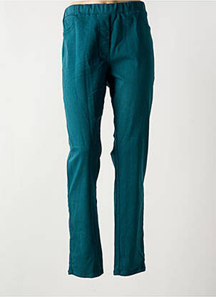 Jegging tissage popeline taille normale vert CONCEPT K femme
