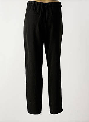 Pantalon chino broderie galons latéraux taille normale noir THALASSA femme