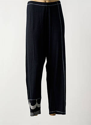 Pantalon 7/8 stretch taille normale noir QUATRE VINGT JOURS femme