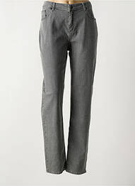 Jeans coupe slim stretch taille normale gris GUY DUBOUIS femme