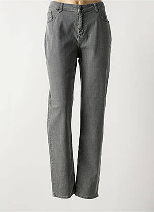 Jeans coupe slim stretch taille normale gris GUY DUBOUIS femme