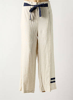 Pantalon large taille normale taille normale beige MERI & ESCA femme