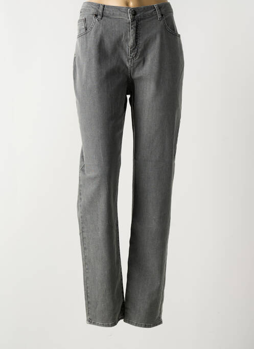 Jeans coupe slim stretch taille normale gris GUY DUBOUIS femme