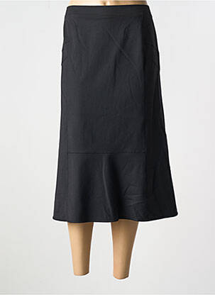 Jupe mi-longue coupe évasée noir GRIFFON femme