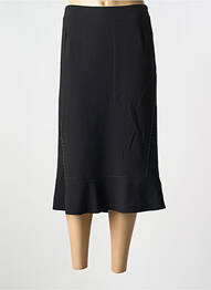 Jupe mi-longue coupe droite noir GUY DUBOUIS femme
