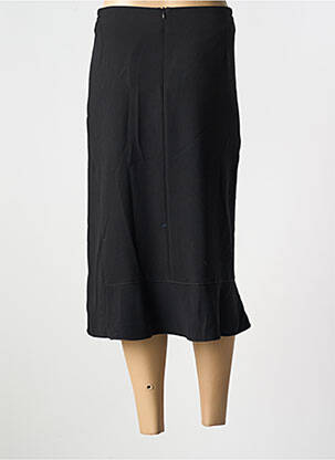 Jupe mi-longue stretch noir GUY DUBOUIS femme