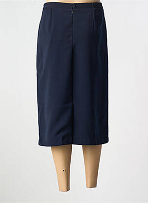 Jupe mi-longue coupe droite bleu FRANCOISE femme