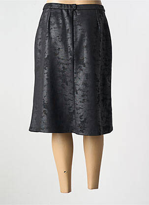 Jupe mi-longue stretch noir GUY DUBOUIS femme