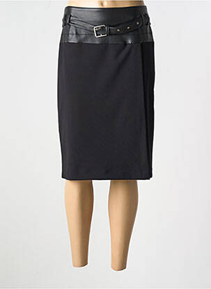 Jupe mi-longue taille normale noir MERI & ESCA femme