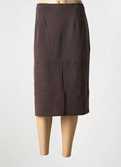 Jupe mi-longue marron GRIFFON pour femme seconde vue