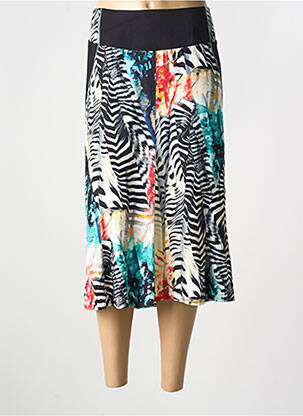 Jupe mi-longue noir GUY DUBOUIS pour femme