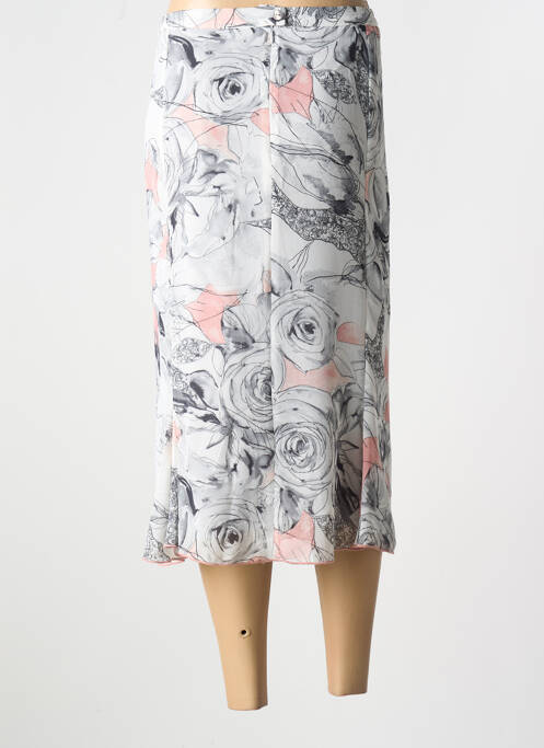 Jupe mi-longue gris GUY DUBOUIS pour femme