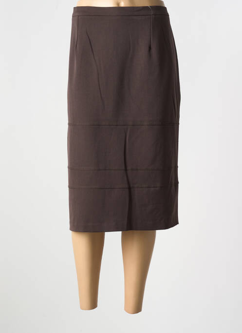 Jupe mi-longue marron GRIFFON pour femme