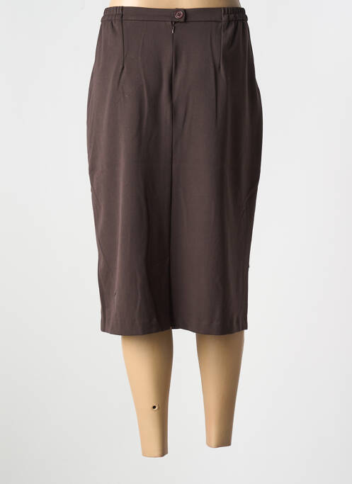 Jupe mi-longue marron GRIFFON pour femme