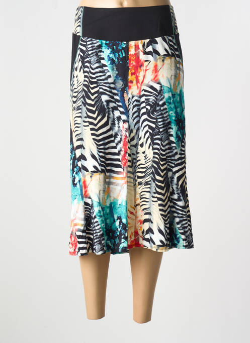 Jupe mi-longue noir GUY DUBOUIS pour femme