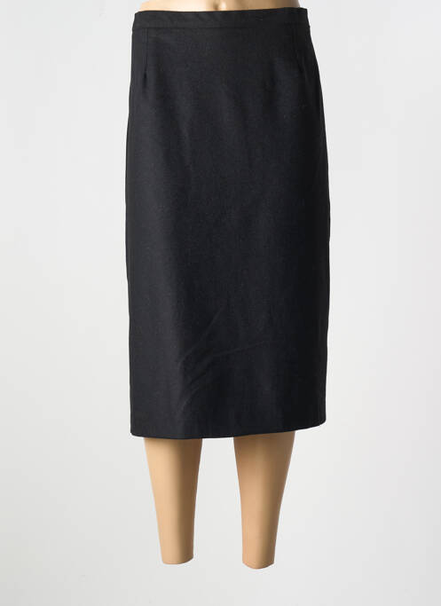 Jupe mi-longue noir GUY DUBOUIS pour femme