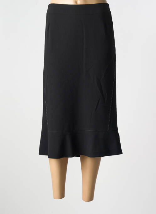 Jupe mi-longue noir GUY DUBOUIS pour femme