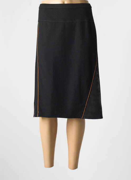 Jupe mi-longue noir GUY DUBOUIS pour femme