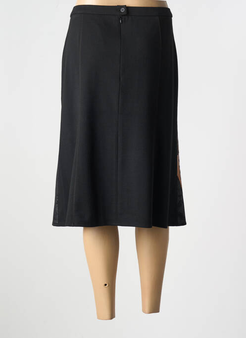 Jupe mi-longue noir GUY DUBOUIS pour femme