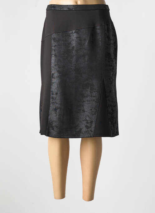 Jupe mi-longue noir GUY DUBOUIS pour femme