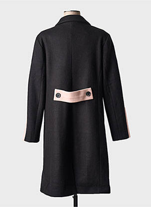 Manteau long coupe cintrée sans capuche rose QUATRE VINGT JOURS femme