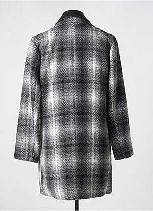 Manteau long coupe cintrée sans capuche gris 7 SEASONS femme