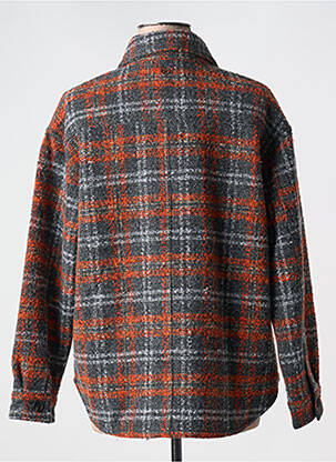 Manteau court coupe droite sans capuche orange CONCEPT K femme