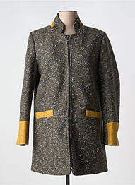 Manteau court coupe droite sans capuche gris NATURAL LIFE femme
