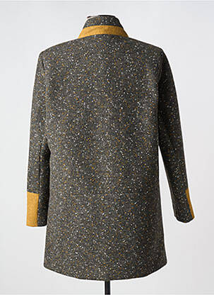 Manteau court coupe droite sans capuche gris NATURAL LIFE femme