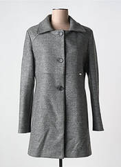 Manteau long gris QUATRE VINGT JOURS pour femme seconde vue