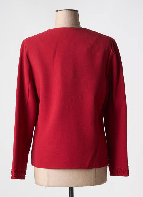 Gilet manches longues rouge GRIFFON pour femme