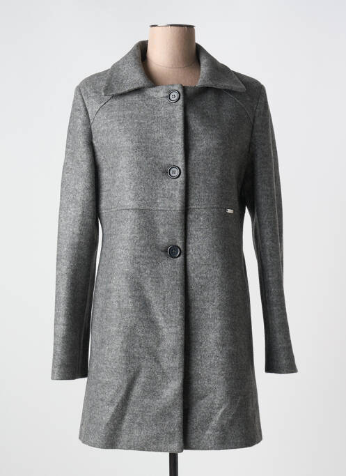 Manteau long gris QUATRE VINGT JOURS pour femme