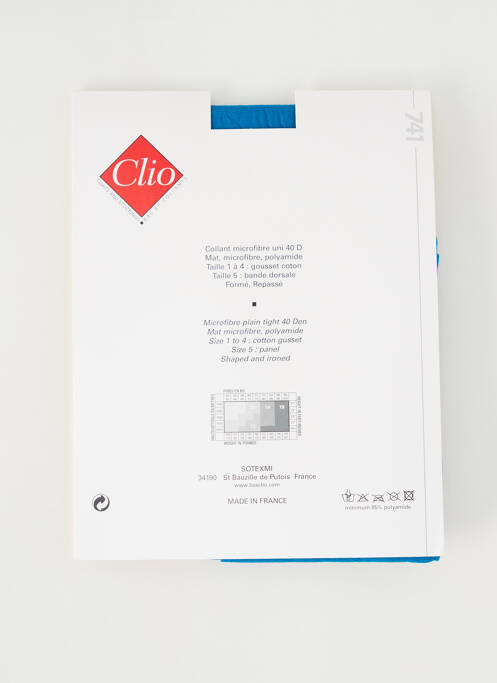 Collants bleu fonce CLIO pour femme