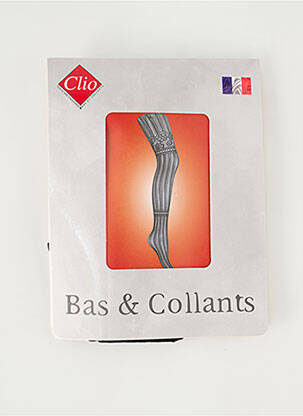 Collants imprimé fantaisie noir CLIO femme