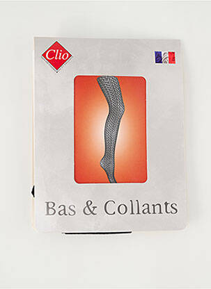 Collants imprimé fantaisie noir CLIO femme