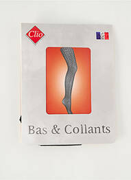 Collants imprimé fantaisie noir CLIO femme