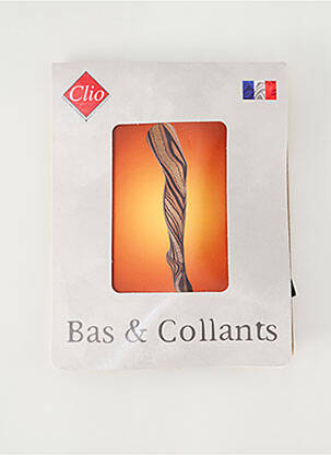 Collants imprimé fantaisie noir CLIO femme