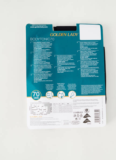 Collants noir GOLDEN LADY pour femme