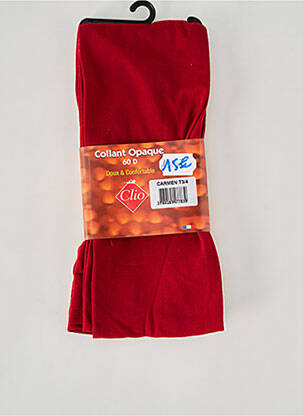 Collants elastique à la taille rouge CLIO femme