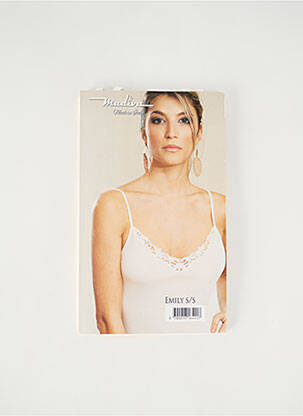 Top/caraco tissage jersey beige MADIVA femme