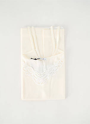 Top/caraco tissage jersey beige MADIVA femme