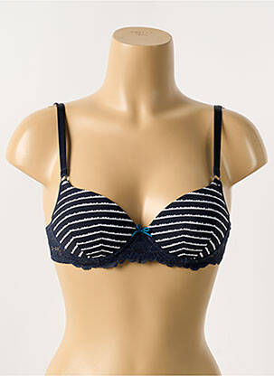 Soutien-gorge effet matière satinée haut soutien-gorge emboitant bleu PASSIONATA femme