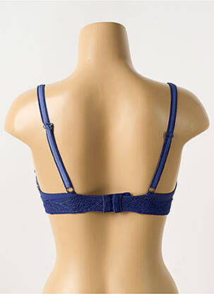 Soutien-gorge effet matière satinée haut soutien-gorge moulé bleu PASSIONATA femme