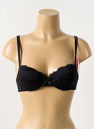 Soutien-gorge effet matière satinée haut soutien-gorge moulé noir PASSIONATA femme