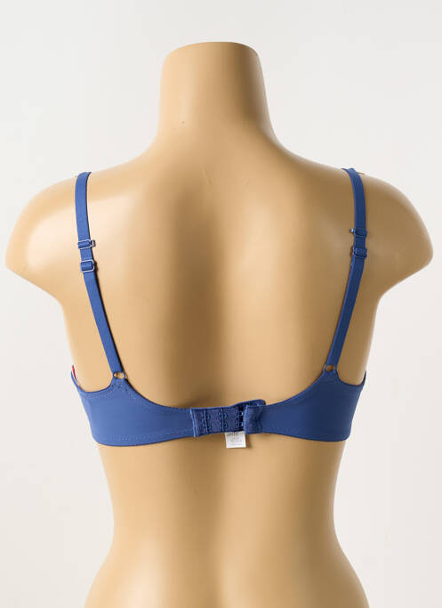 Soutien-gorge effet matière satinée haut soutien-gorge moulé bleu PASSIONATA femme