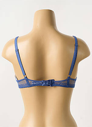 Soutien-gorge effet matière satinée haut soutien-gorge moulé bleu PASSIONATA femme