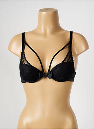 Soutien-gorge effet matière satinée haut soutien-gorge push-up noir PASSIONATA femme