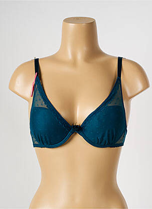 Soutien-gorge effet matière satinée haut soutien-gorge push-up vert PASSIONATA femme