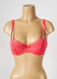 Soutien-gorge effet matière satinée haut soutien-gorge avec mousse de rembourrage amovible rose PASSIONATA femme